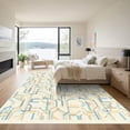 thumbnail image 3 of ODIKA 2'x3' Machine Washable Non-Slip Area Rug, Geometric Beige High Traffic Rug, Beige, 1073760, 3 of 7