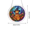 thumbnail image 3 of Halloween Sun Catcher for Window Hanging, 8 Styles Stained Glass Acrylic Puzzle Suncatcher for Windows Wall Car, Spooky House Warming Gift for Family Friends by MPOISVA, 3 of 7