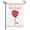 Garden Flag-2, variant on Red Rose Floral Garden Flag 12×18in Double Sided Soft Floral Heart Botanical UV Protected Fade Resistant Weatherproof Decor For Outdoor Porch Lawn Patio Yard Home