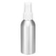 thumbnail image 1 of Botellas de spray de niebla fina de aluminio Uxcell de 100 ml, pequeño recipiente recargable para viajes con tapa de boquilla de plástico blanca para perfume y cosméticos., 1 of 7