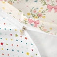 thumbnail image 4 of meiyoeat Colorful Cute Floral Bedding For Girls,Pink Ribbon Bow Duvet Cover Full For Kids,Reversible,3pcs(No Comforter), 4 of 6
