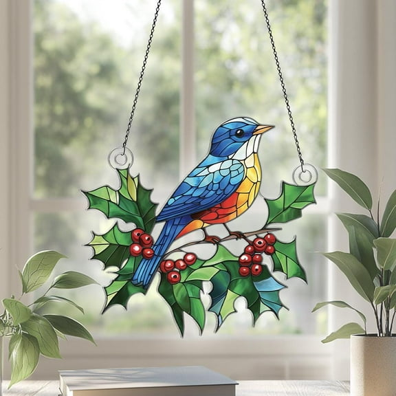 Bluebird Acrylic Suncatcher Window Hanging, Bluebird Ornaments, Bluebird Decor, Bluebird Gifts For Women Men, Gift For Bluebird Lovers