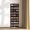 thumbnail image 3 of Tall Bamboo 10-Tier Shoe Storage Entryway Cabinet W/Doors Large Capacity Shelf, 3 of 16