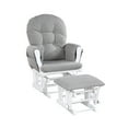 thumbnail image 2 of Newboti Furniture Mason Glider and Ottoman White Wood and Oyster Fabric 12126, 2 of 6