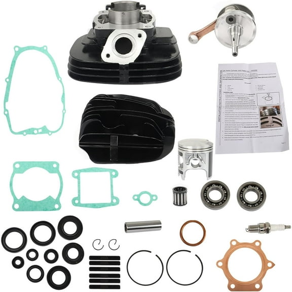 waltyotur Rebuild Gasket Kit 1988-2006 For Yamaha Blaster 200 Piston Cylinder Crank Motor