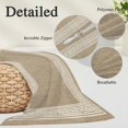 thumbnail image 3 of Cream Greek Key Standard Pillow Covers, Geometric Greece Ancient Rustic Soft Breathable Throw Pillow Cases with Invisible Zipper, Decorative Pillowcase Pillows Protectors for Sofa Bed Chair 20"x26", 3 of 9
