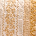 thumbnail image 4 of Saltoro Sherpi 36 x 20 Fabric King Pillow Sham with Floral Motif, White and Orange, 4 of 5