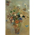 thumbnail image 3 of Redon, Odilion 11x14 Black Modern Framed Museum Art Print Titled - Bouquet of Flowers with Butterflies, 3 of 5