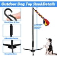 thumbnail image 2 of Juguete para perros SYOOY Outdoor con mástil de 75 a 110 cm, cuerdas de 40 cm y campana, 2 of 7