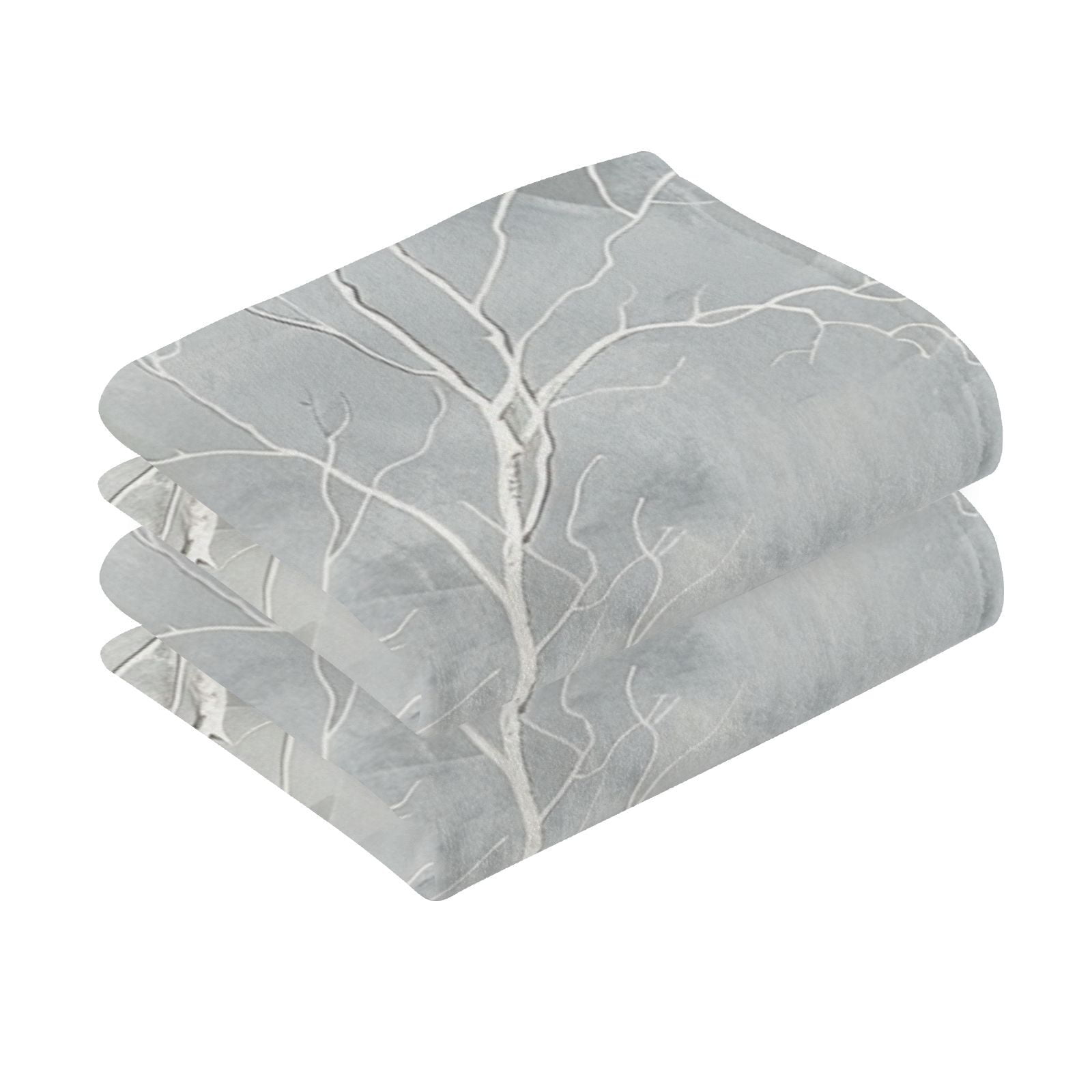 Tree Branch Hand Towels Cotton Bath Towels Large Face Towels Absorbent for Bathroom 2 Packs