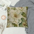 thumbnail image 2 of Nawypu  Vintage Flower Throw Pillow Covers Peony Rose Home Decorative Pillow Covers Retro Square Decorative Cushion Covers, White, 2 of 5