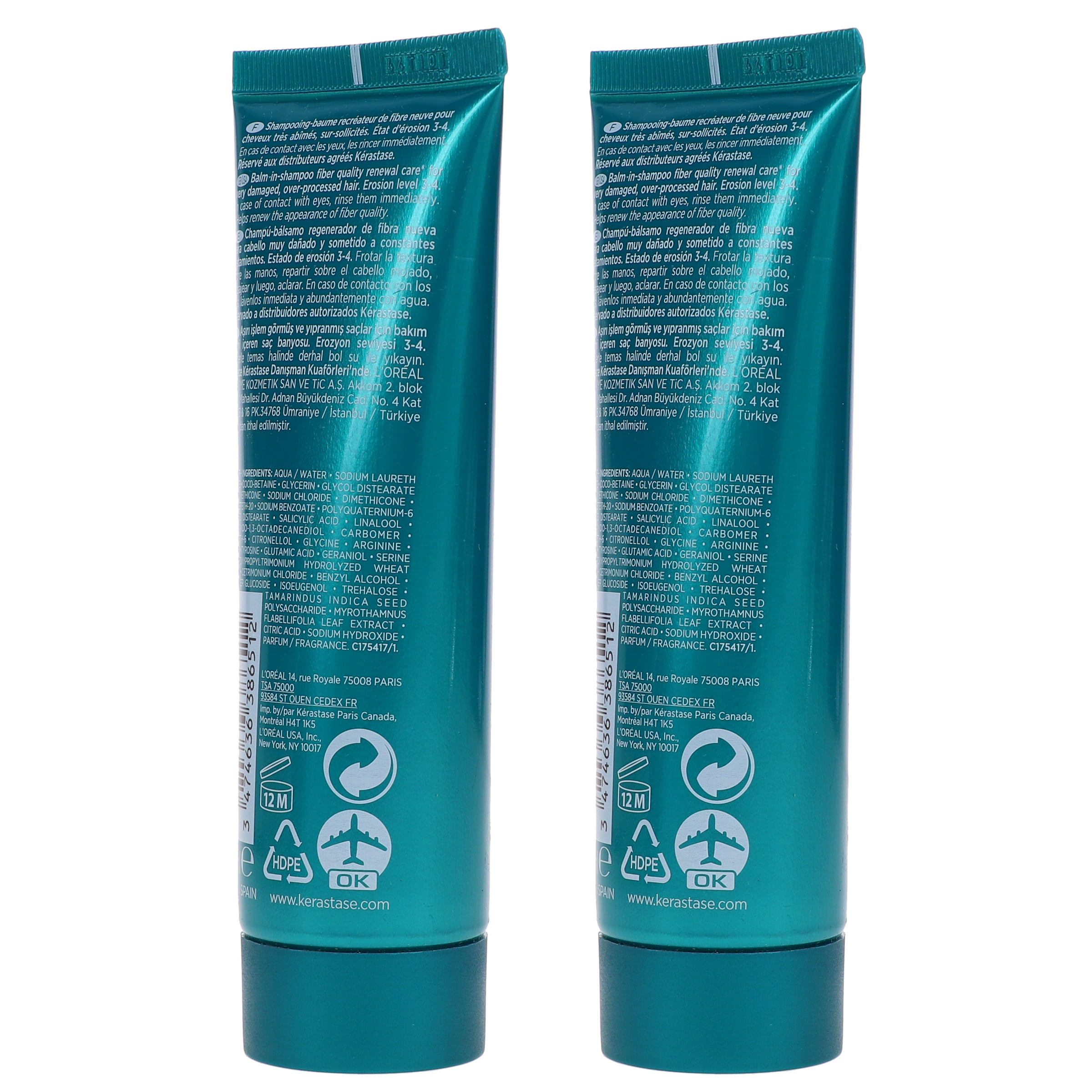 Kerastase Resistance Bain Therapiste Shampoo 2.5 oz 2 Pack
