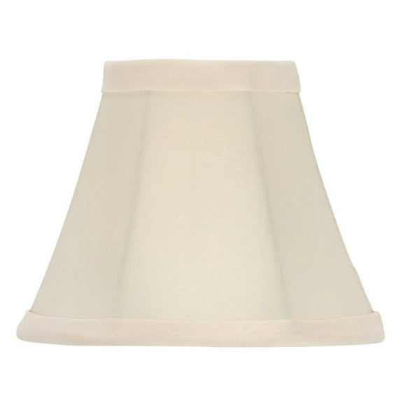 Chandelier Lamp Shade Bell Shape 5 Inch Eggshell Silk(ui#16)