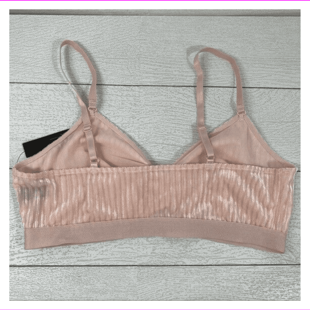 pink velvet bralette