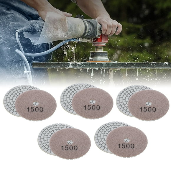 Sanding Discs, Shank Backing Pad, 1500 Mesh 3 Inch High Strength Portable for Stone Ceramic Terrazzo Concrete Polishing