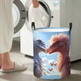 thumbnail image 6 of KLL Red And White Bird Couple Waterproof Foldable Laundry Hamper Bucket with Handles for Storage Bin,Kids Room,Home Organizer (Small ), 6 of 7