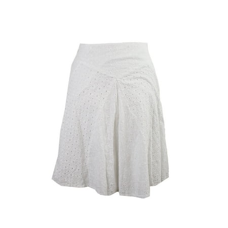 Ralph Lauren - Lauren Ralph Lauren White Eyelet Cotton Skirt 4 ...