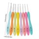 thumbnail image 3 of 8Pcs Crochet Hook, Plastic Crochet Needle for Crocheting Yarns, Ergonomic Handle Crochet Hook Set, Crochet Needle Set, 3 of 4