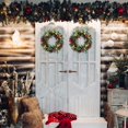 thumbnail image 5 of 40cm Pre-lit Christmas Wreath for Door with Lights, Lighted Artificial Wreath (16 inches), 5 of 5