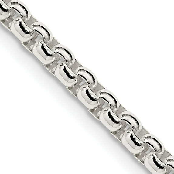 Sterling Silver 3.6mm Round Box Chain (26 X 3.6) Made In Italy qfc16-26