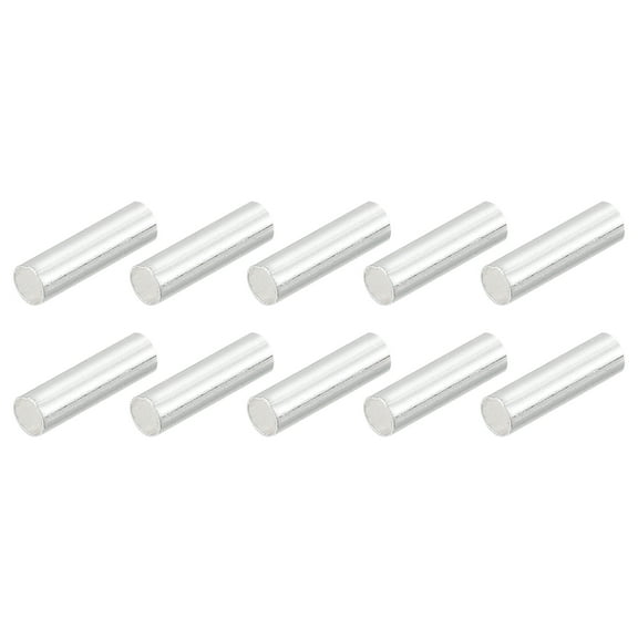 Uxcell 2x1.7x7mm Brass Tube Spacer Beads for DIY Crafts, Silvery White 300 Pack