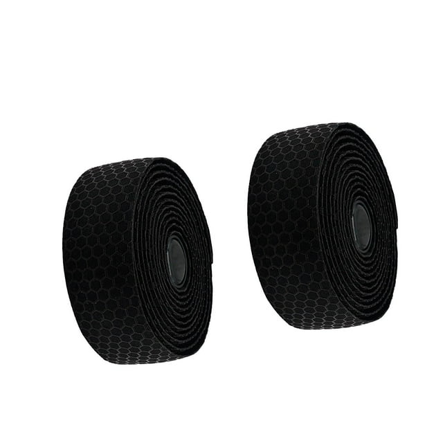 Cinta para Manillar de Bicicleta, Cinta Antivibración Suave Y Resistente Al Desgaste, Agarre de Manillar de Silicona para Bicicletas de Montaña BMX, 2 Negro