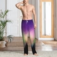 thumbnail image 6 of Lsque Northern Lights Print Men's Pajama Pants, Lounge Pant - Comfortable Home Wear,Elastic Waistband, Stylish Design-Medium, 6 of 9