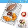 thumbnail image 4 of HILELIFE Cooling Rack, Oven Safe, 15 x 10 inches Baking Rack for Oven Cooking, 2 Pack Stainless Steel Wire Rack for Baking, 4 of 8