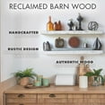 Urban Legacy Reclaimed Barnwood Planks Floating Shelves for Wall w