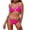 Hot Pink, variant on 2 Piece Swimsuit for Women, Womens Bathing Suits, Women's Bikini Swimsuits, Women's Bikini Set High Cut Triangle Tie Swimsuit Two Piece Beads Shoulder Straps Bathing Suit, Saffron S