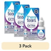 (3 pack) TheraTears Extra Dry Eye Therapy Lubricating Eye Drops for Dry Eyes, Daily Use, 0.5 fl oz Bottle
