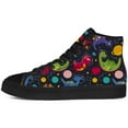 thumbnail image 3 of Aidianart Mens Dinosaur High Top Shoes High Top Canvas Sneakers Size 6.5, 3 of 5