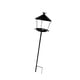 thumbnail image 4 of Comedero para pájaros con soporte, poste, estación de alimentación para pájaros, fácil instalación, cuenco de hierro, baño rústico para pájaros, comed negro, 4 of 7