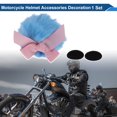 thumbnail image 2 of Accesorios para Cascos de Motocicleta Decoración Cola de Lazo para Cascos de Motocicleta Bicicleta Esquí Stickers de Felpa Azul 1 Juego, 2 of 6