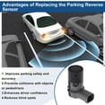 thumbnail image 4 of Sensor de Estacionamiento en Reversa Unique Bargains No.66200414194 para BMW E83 X3 3.0d 04-05 para BMW E60 530i 3.0 01-05 Sensor de Asistencia de Estacionamiento Negro 1 Pc, 4 of 6