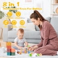 thumbnail image 2 of Juguetes Montessori OUWANCH 8 en 1 para bebés de 6 a 12 meses, 2 of 8