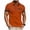 Orange, variant on FAWUUDO Men's Print Shirts Half Button Lapel Collar Casual Silm Fit Short Sleeve with Pocket Gray