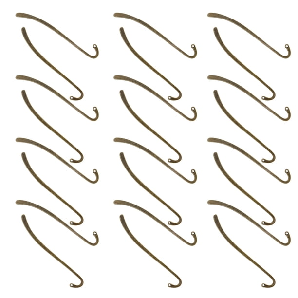 Gancho de gancho Joyas de aleación de zinc Making Book Mark Office Decoration Colgantes Casera DIY Crafts Accesorios Bronce 24 piezas Eigraketly HA010512-02