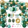 thumbnail image 2 of Wild One Safari Jungle Balloon Garland Arch Kit, Confeti dorado metálico Globos verdes Hojas de palma tropicales para Jungle Safari Baby Shower Wild One Bir, 2 of 5
