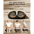 thumbnail image 4 of Cojín para asiento Cojín ergonómico de espuma viscoelástica Cojín para coxis Cojín para oficina Cojín para automóvil, 4 of 8