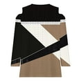thumbnail image 4 of RXIRUCGD Blouse Décontractée à Rayures à Manches Courtes pour Femmes, Kaki, Taille: L, 4 of 5