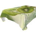thumbnail image 4 of YAZAOO Square Tablecloth Kiwi Slices Fall Into Water Pattern Tableclothes, 4 of 9