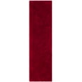 thumbnail image 3 of SAFAVIEH Luxe Paxton Solid Plush Polyester Shag Runner Rug, Red, 2'3" x 6', 3 of 9