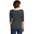 thumbnail image 4 of District Made Women's Perfect Weight 3/4-Sleeve T-Shirt - DM107L, 4 of 4