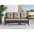 thumbnail image 3 of Pocassy  5-Piece Patio Furniture Set with Ottomans Brown/Grey, 3 of 5