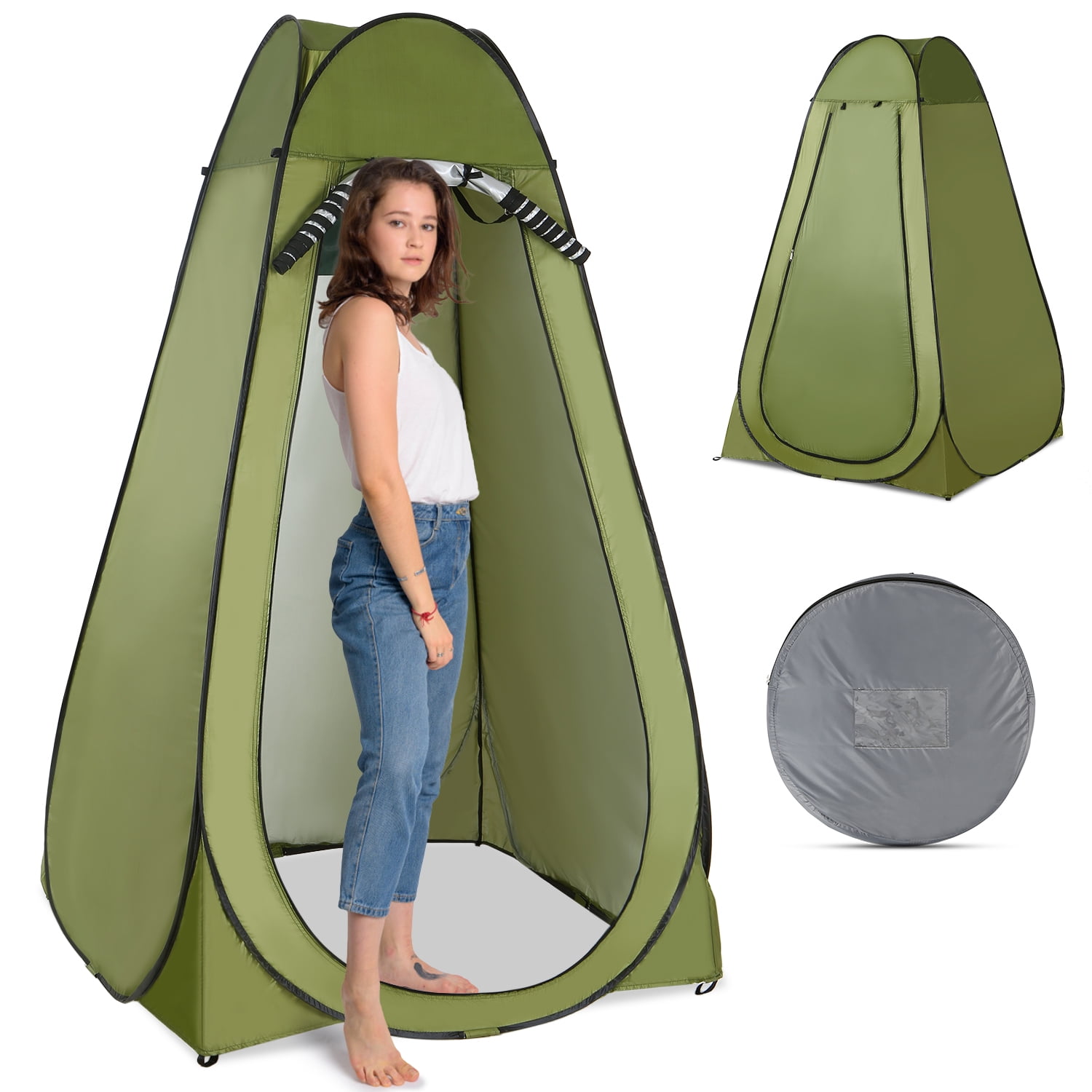 Pop Up Instant Outdoor Tent Camping Toilet Shower Private Changing Room 