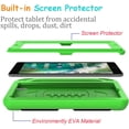 thumbnail image 4 of SUPNICE Kids Case for New iPad 9.7 2018/2017 with Built-in Screen Protector, Light Weight Shock Proof Handle Stand Kids Case for iPad 9.7 2017/2018 iPad Air/iPad Air 2/iPad Pro 9.7 - Green, 4 of 8