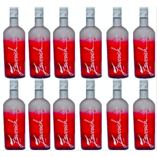 Pack de 12 Vodka Zaverich Red Berry 1 L Zaverich Red Berry