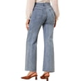 thumbnail image 3 of Allegra K Women's Stretch Denim Jeans Retro High Waist Straight Leg Ankle Pants, 3 of 6