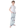 thumbnail image 3 of FORMRS Boys Pajama Pants with Pockets Size 9-10Y Kids Lounge Sleep Bottoms, Hockey Action Zone, 3 of 8
